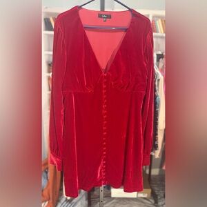 Lulu's Vibrant Red Dress